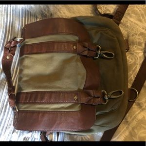 Olive Green Cross Body Bag by Brooklyn Industries